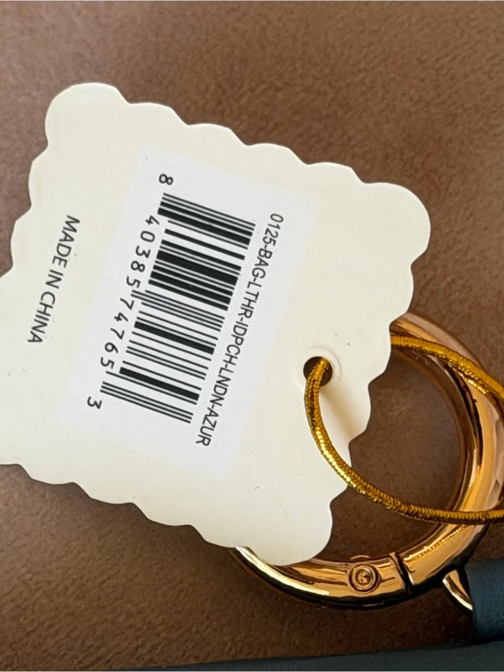 NWT Simply Southern Teal Zip Keyring Wallet with Gold Hardware